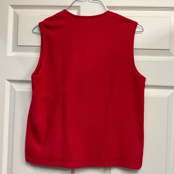 New Merry & Bright Christmas Kitties Vest Size S - Picture 4 of 7